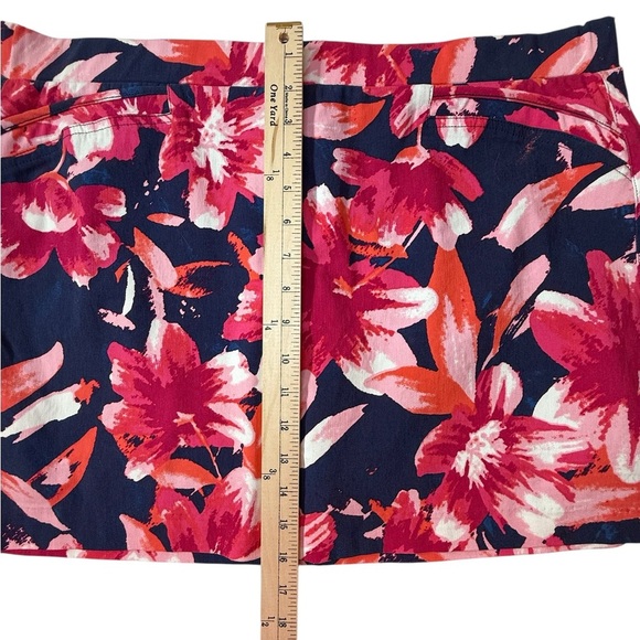 Zoe + Phoebe Tropical Print Bright & Bold Floral Print Skorts Tennis Size PXL - Picture 9 of 9